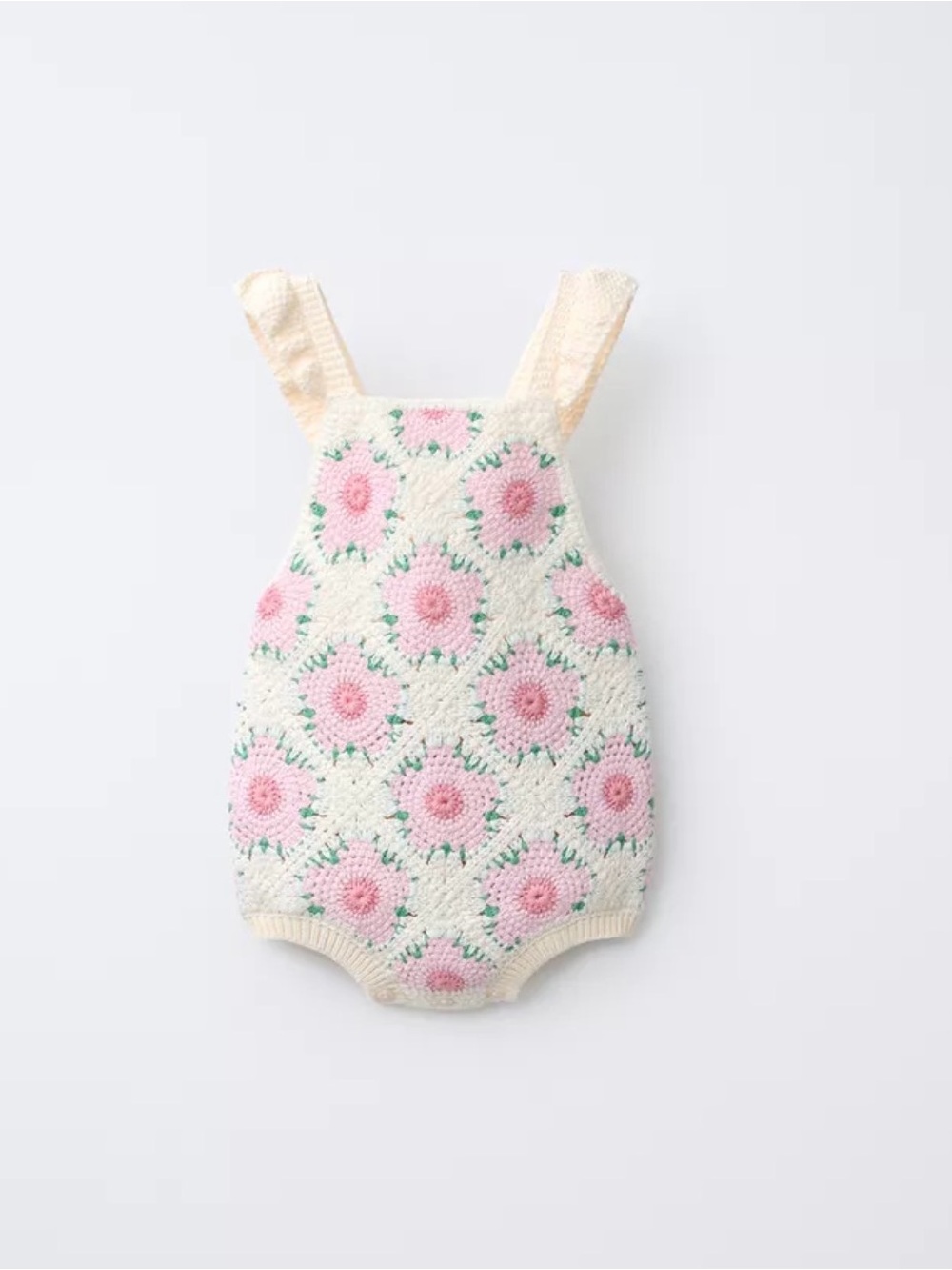 Zara Kids Crocheted Flower Romper